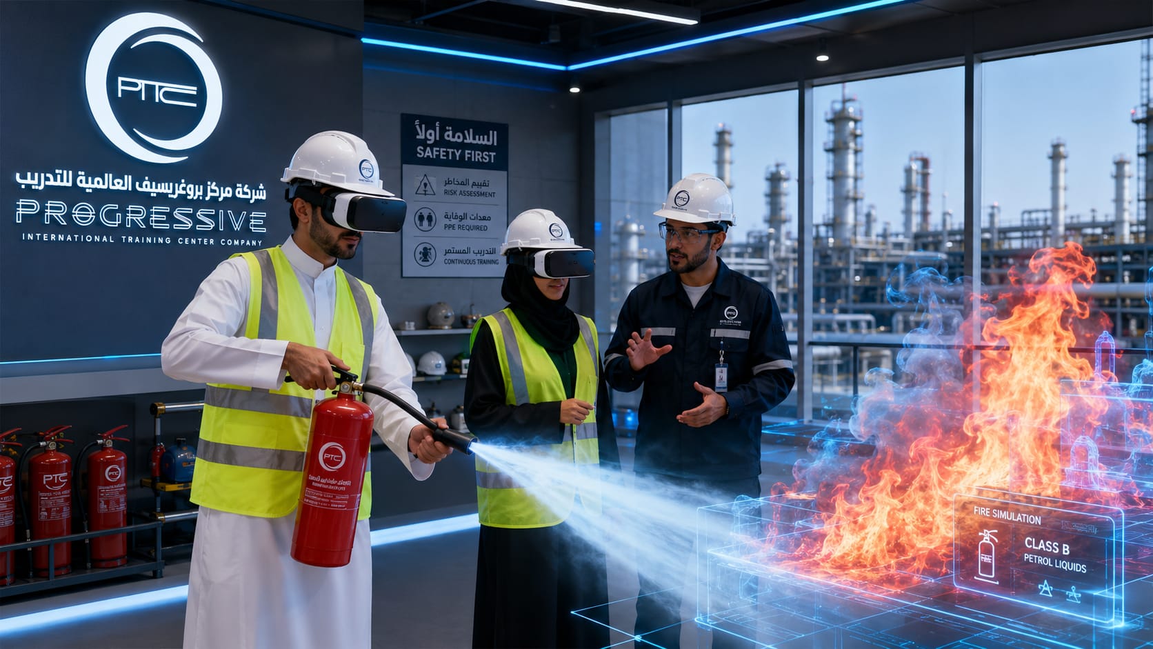 VR Fire Safety Training Saudi Arabia — PITC KSA VR fire safety training Saudi Arabia